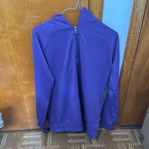 Purple Zip-Up Hoodie 1/4 zip
